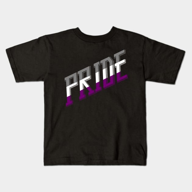 Asexual Pride Kids T-Shirt by testamentcrux